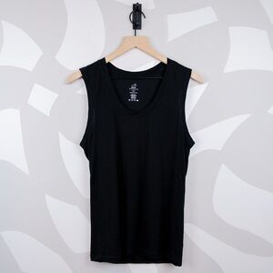 Woolx 70% Merino Wool Black Phoebe Tank Top | L